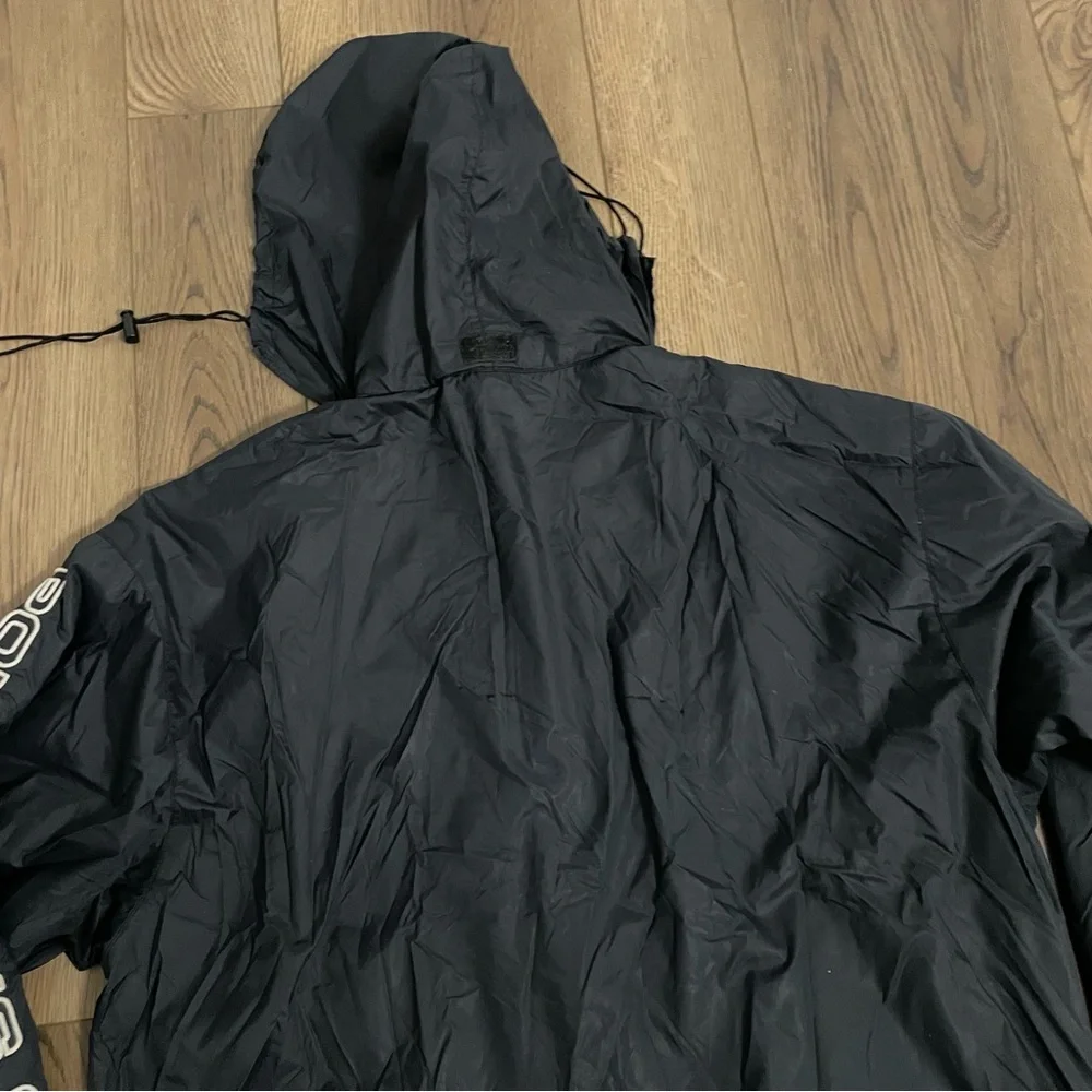RL Ralph‎ Lauren Polo Jean Company Y2K Spellout Windbreaker Jacket Black